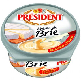 Crema de brie PRESIDENT tarrina 125 grs